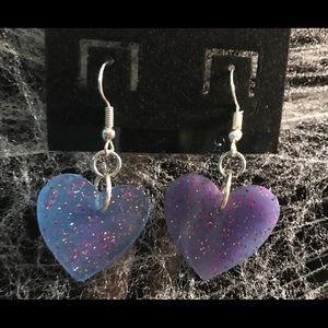 Homemade resin earrings
